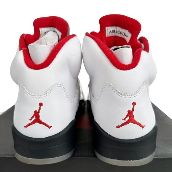 Air Jordan 5 Retro White Fire Red Black 2012 Men’s Size 10 main image 9